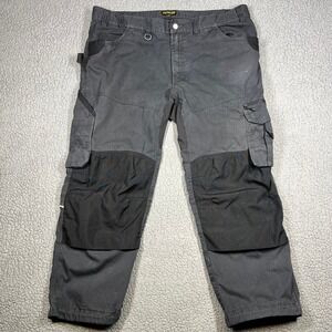 Blaklader 1959 Mens Ripstop Work Pants Grey Utility Cargo 40x30 Knee Pad Pockets